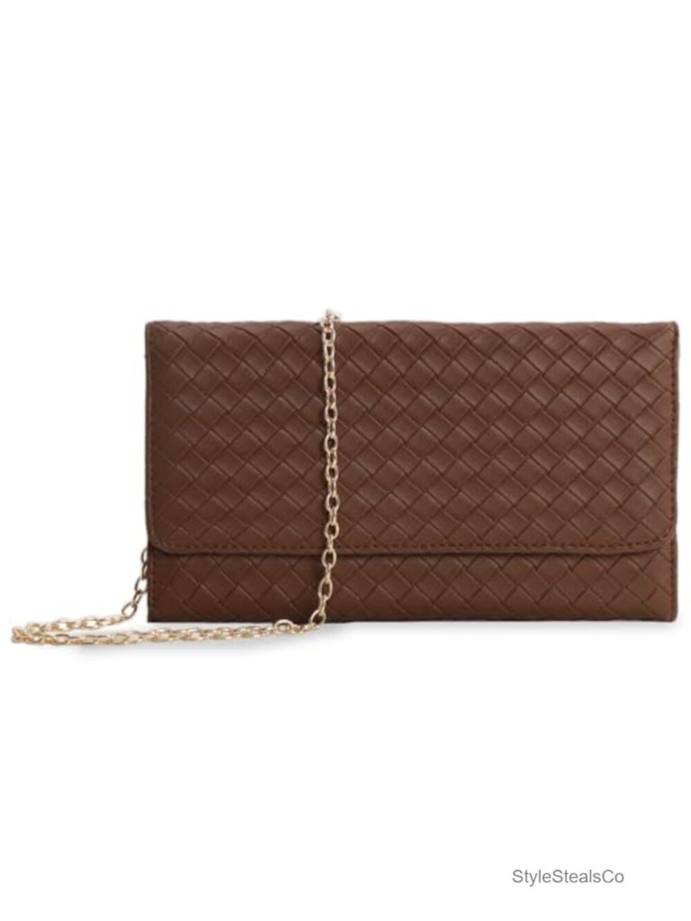 U+U Women's Crossbody Bag Clutch Purse with Gold Chain & Card Slots